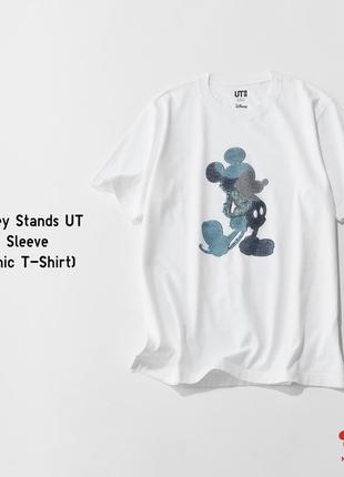 Футболка uniqlo x disney mickey stands ut short sleeve graphic t-shirt1 фото