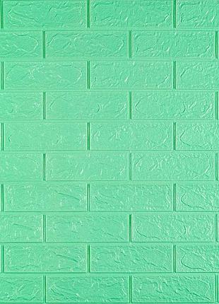 3d панель самоклеющаяся кирпич мята 700x770x3мм (012-3) sw-00000233