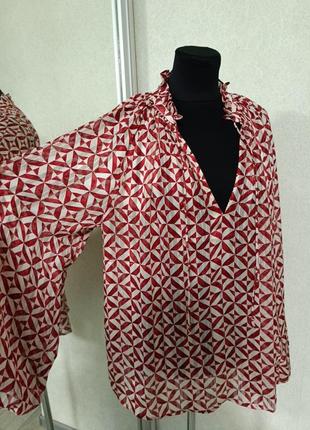 Оверсайз, трапеция блуза блузка h&amp;m7 фото