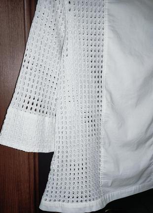 Неймовірна блузка з прошви (шиття) nadine h (німеччина) 100% бавовна4 фото