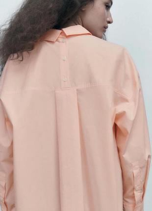 Персиковая рубашка от zara2 фото