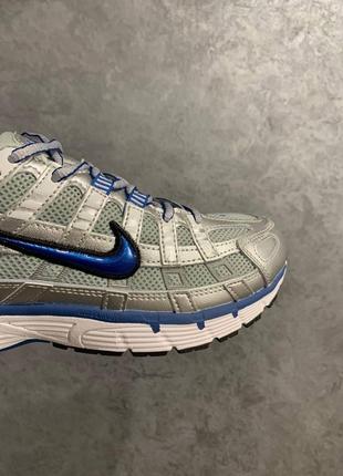 Чоловічі шкіряні кросівки nike p6000 blue grey