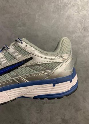 Чоловічі шкіряні кросівки nike p6000 blue grey