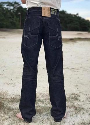Джинси чоловічі fst-ind, джинси з кишенями, сині, прямого крою, бегі, baggy, широкі штани2 фото