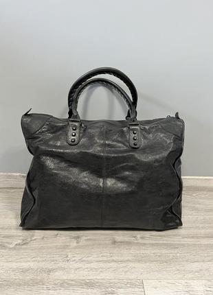 Большая кожаная сумка balenciaga2 фото