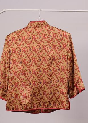 Шелковая рубашка в китайском стиле5 фото