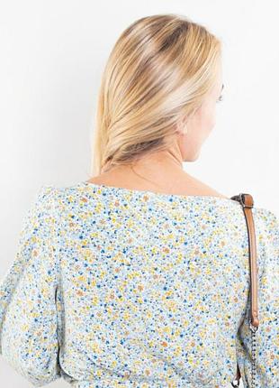 Primark, над легкая блуза женская до длинного рукава в блактино желтый принт.