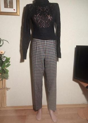 Брюки вовна, клiтинка.