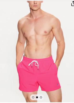 Розовые яркие шорти polo ralph lauren плавки