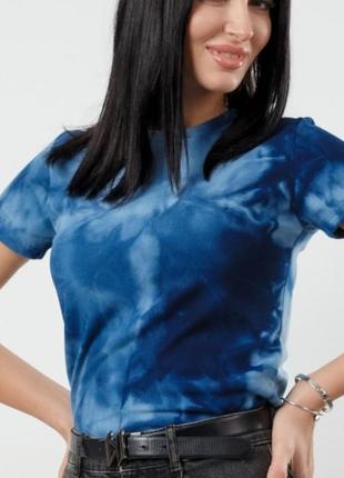 💥 футболка тай дай в рубчик