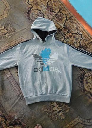 Спортивна кофта з капюшоном (толстовка) adidas.