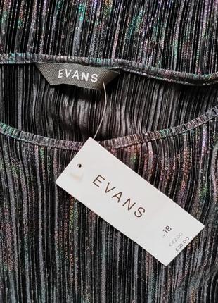 Чорна блузка з етикеткою evans6 фото