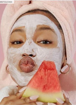 Маска для обличчя з гіалуроновою та bha/pha-кислотами — glow recipe watermelon glow hyaluronic clay pore-tight facial mask3 фото
