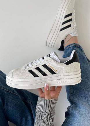 Кросівки adidas gazelle cream platform