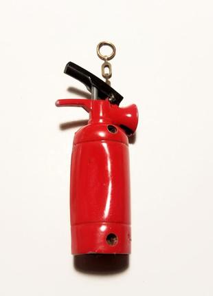 Брелок, зажигалка мини пожарный балон винтажный3 фото