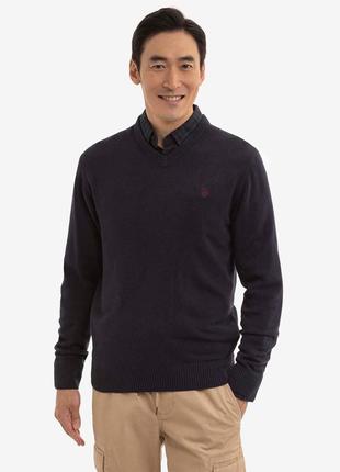 Мужской свитер zigzag-knit wrap polo shirt Green