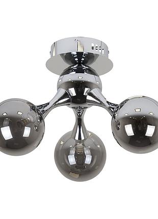 Лофт люстра с шарами levistella 7529817-3 cr+bk