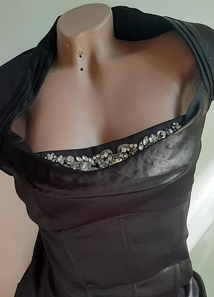 Сукня karen millen чорний атласна