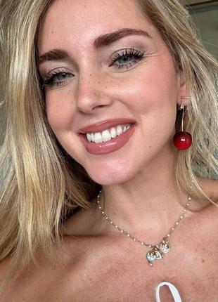 Серьги серьги вишни вишенки 🍒в стиле жакмюс стильные модные новые