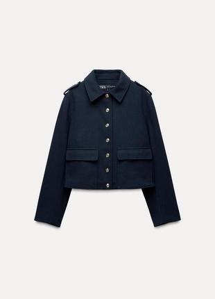 Zara коротка м’яка куртка