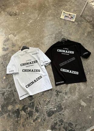 Футболка оверсайз чорна chinazes 2.0