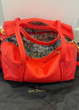 Натуральна шкіра брендова сумка кросбоді verabradley оригінал