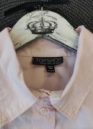 Бавовняна оверсайз сорочка topshop p m7 фото