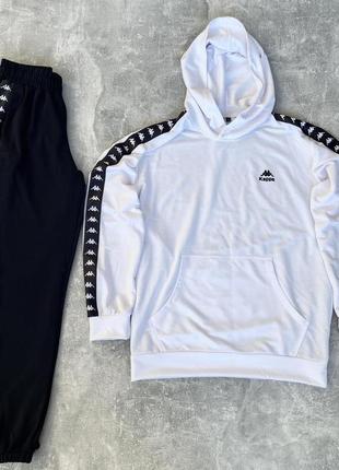 Спортивний костюм kappa (каппа), чорно-білий