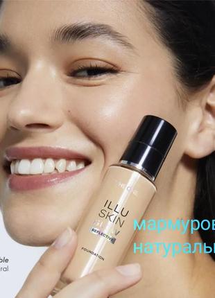 Тональна основа з ефектом сяйва the one illuskin glow reflective