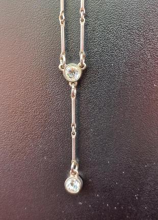 Колье- галстук с фантазийной цепочкой.