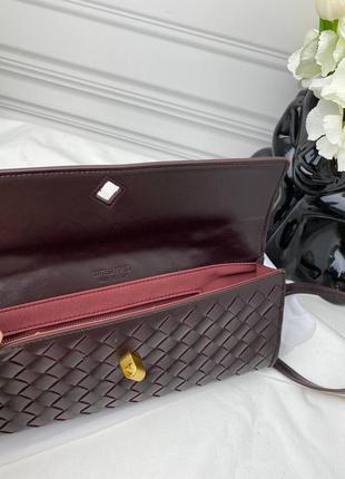 Сумка bottega veneta бордо
