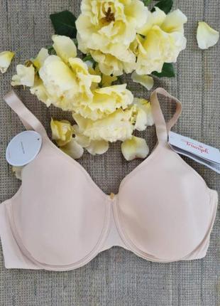 Мінімайзер triumph, бюстгальтер triumph body make up essential minimizer бежевий 90d