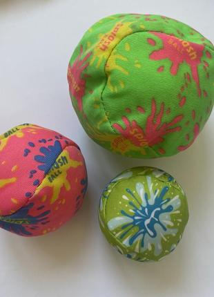 Мягкие игрушки мячики яркие салатовый розовый зелёный
