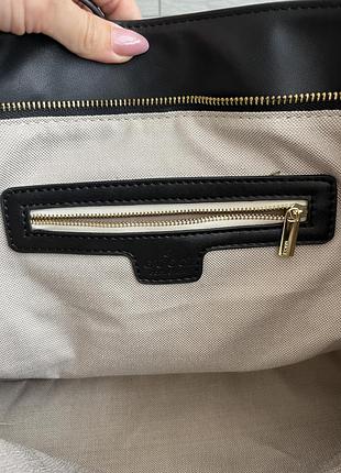 Женская черная сумка шоппер гуччи gucci black жіноча чорна сумочка