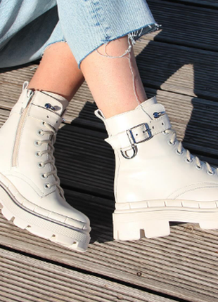 Женские кожаные ботинки. зима/деми ptaha_shoes