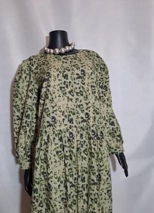 Макси платье цветы большой размер# 1898 фото
