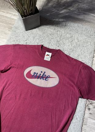 Оригинальная, винтажная футболка “nike - big logo”2 фото