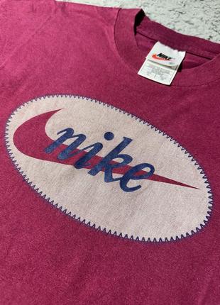 Оригинальная, винтажная футболка “nike - big logo”5 фото