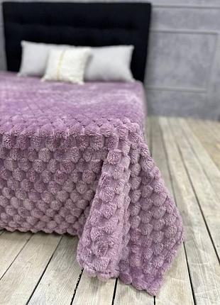 Плед -покривало королівська мікрофібра соти
