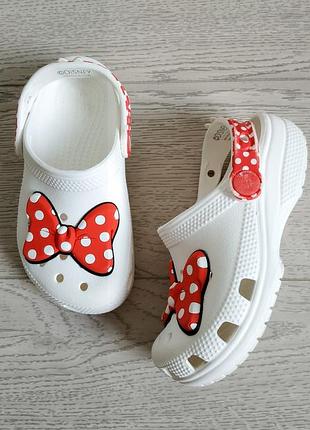 Детские сабо кроксы для девочки crocs disney оригинал, размер 27
