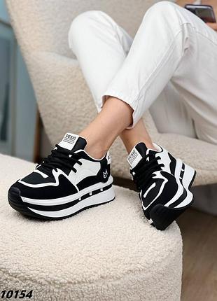 Кросівки кеди білі чорні жіночі