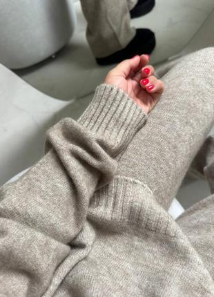 М'якесенький та затишний костюм 🥰 брюки та гольф вільного крою, штани светр свитер