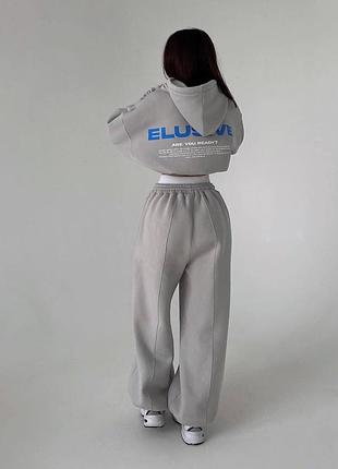 Спортивний костюм з кофтою на резинці знизу