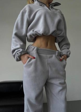 Флисовый спортивный костюм3 фото