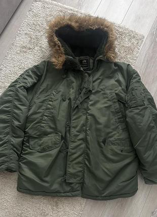 Куртка парка alpha industries usa n3-b p.2xl ( стан нової )