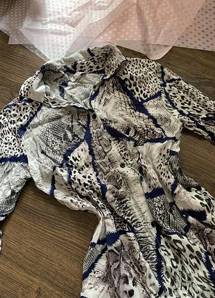 Змеиный принт леопардовый рубашка на пуговицах размер xs s m