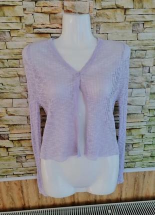 Прозорий кардиган блуза сітка павутинка