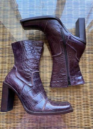 Шкіряні чоботи  navyboot vero cuoio made in  italy, оригінал,