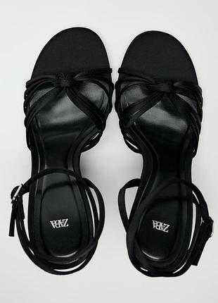 Босоножки черные zara босоножки зара