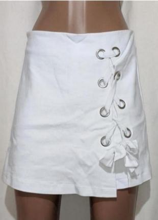Юбка шорты высокая посадка (549)